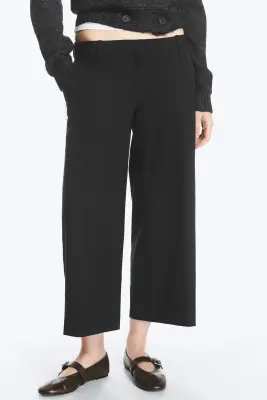 Cropped suiting trousers - Gris foncé à carreaux — photo 1