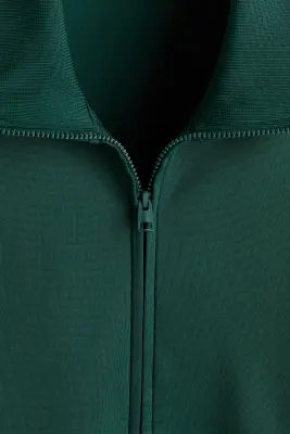 Veste de survêtement en scuba Relaxed Fit - Vert foncé — photo 4