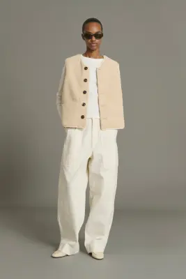 BLOUSON FUSIL ECRU — photo 4