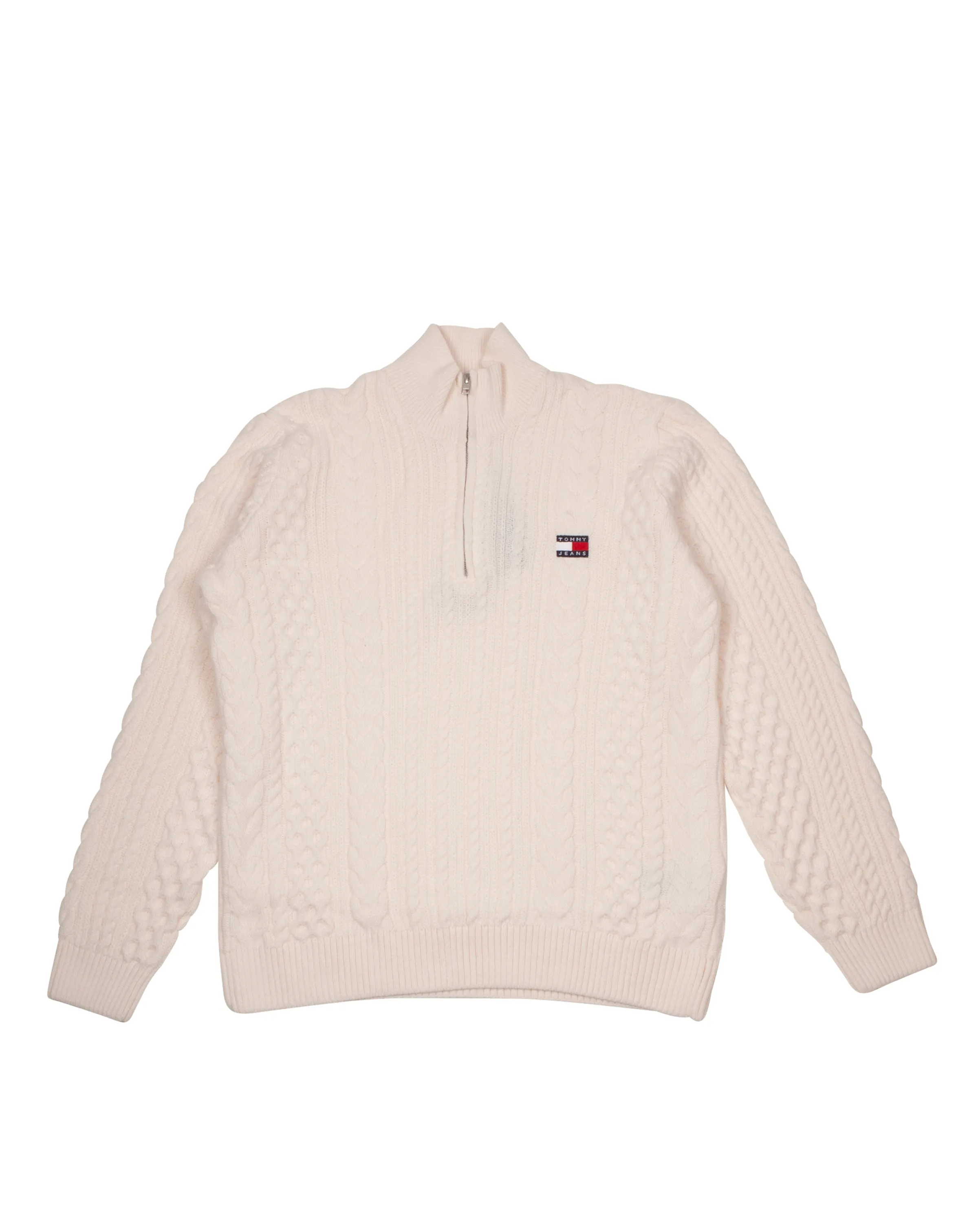 Zip Wool Sweater Ancient White
