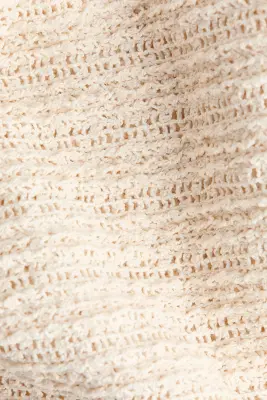 Top en maille texturée - Crème — photo 5