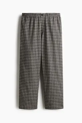 Chemise et pantalon de pyjama en flanelle - Bleu foncé/carreaux — photo 2