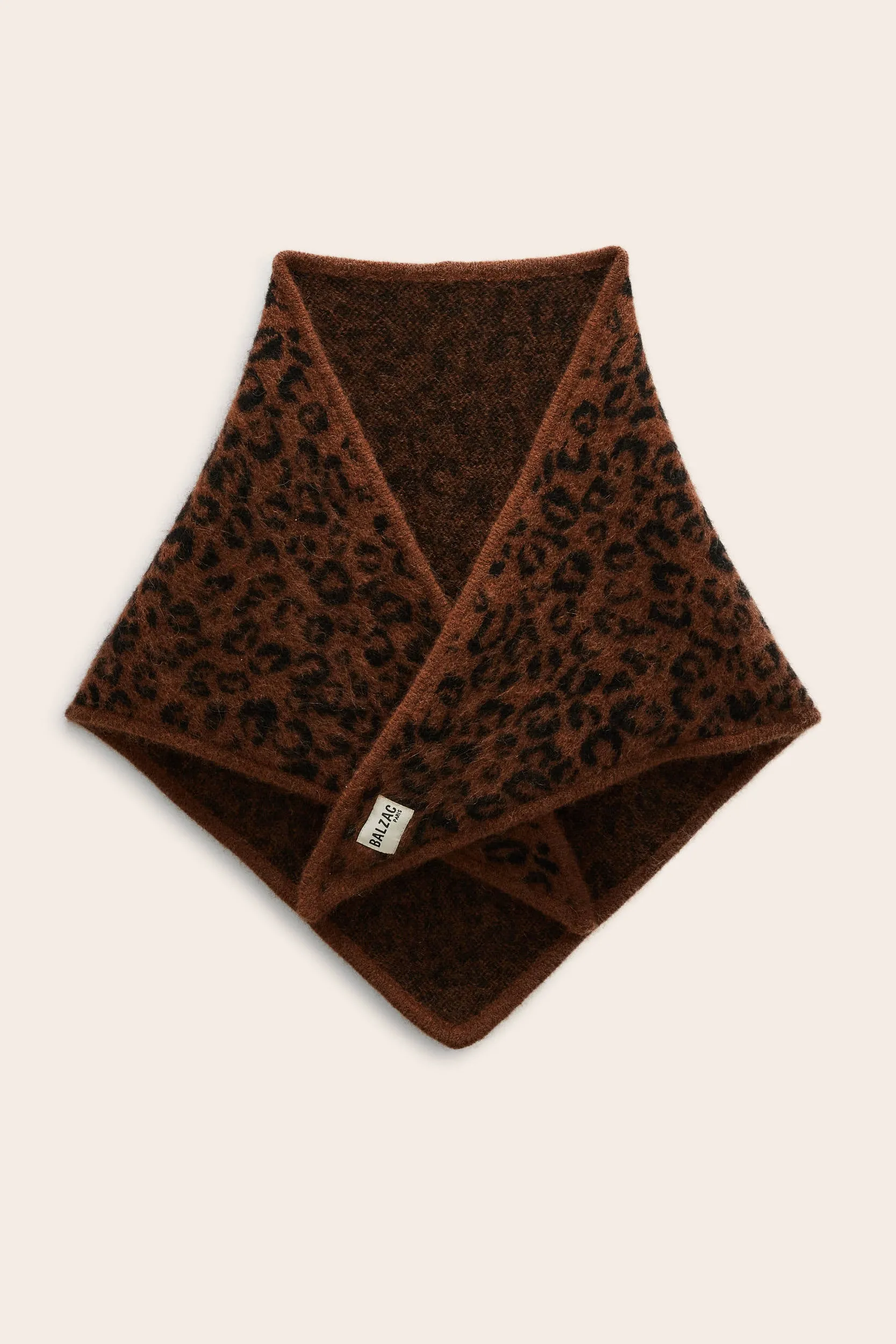 Écharpe Milo léopard fauve