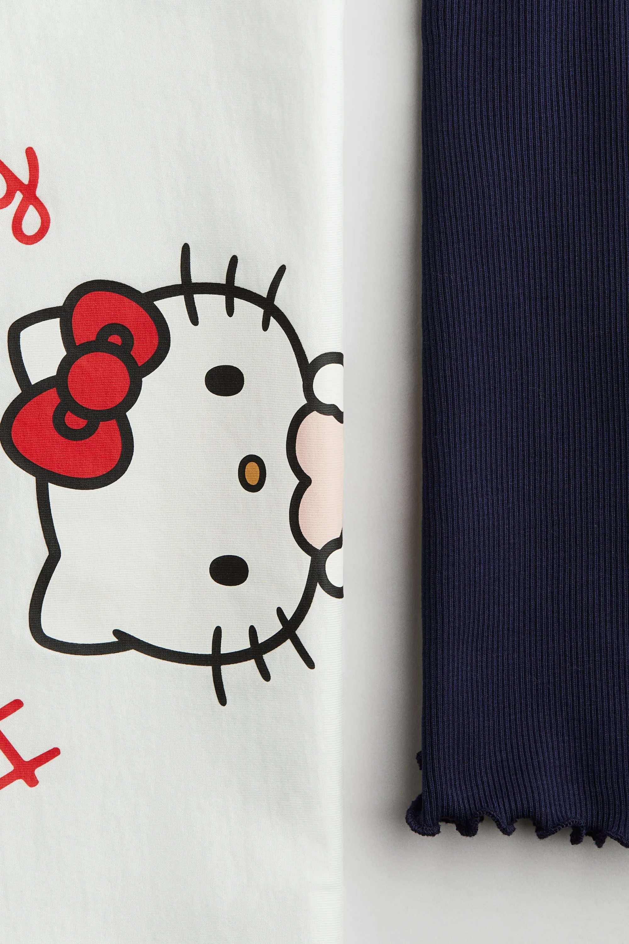 Ensemble 2 pièces avec top et legging - Blanc/Hello Kitty