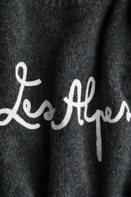 Pull à motif jacquard - Gris foncé chiné/Les Alpes — photo 3