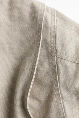 Veste matelassée en toile - Beige — photo 5