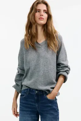 Baggy Low Waist Jeans - Bleu denim foncé — photo 1