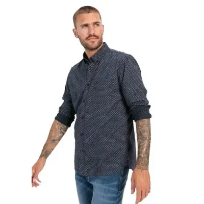 CAMEL ACTIVE CHEMISE IMPRIME Marine — photo 1