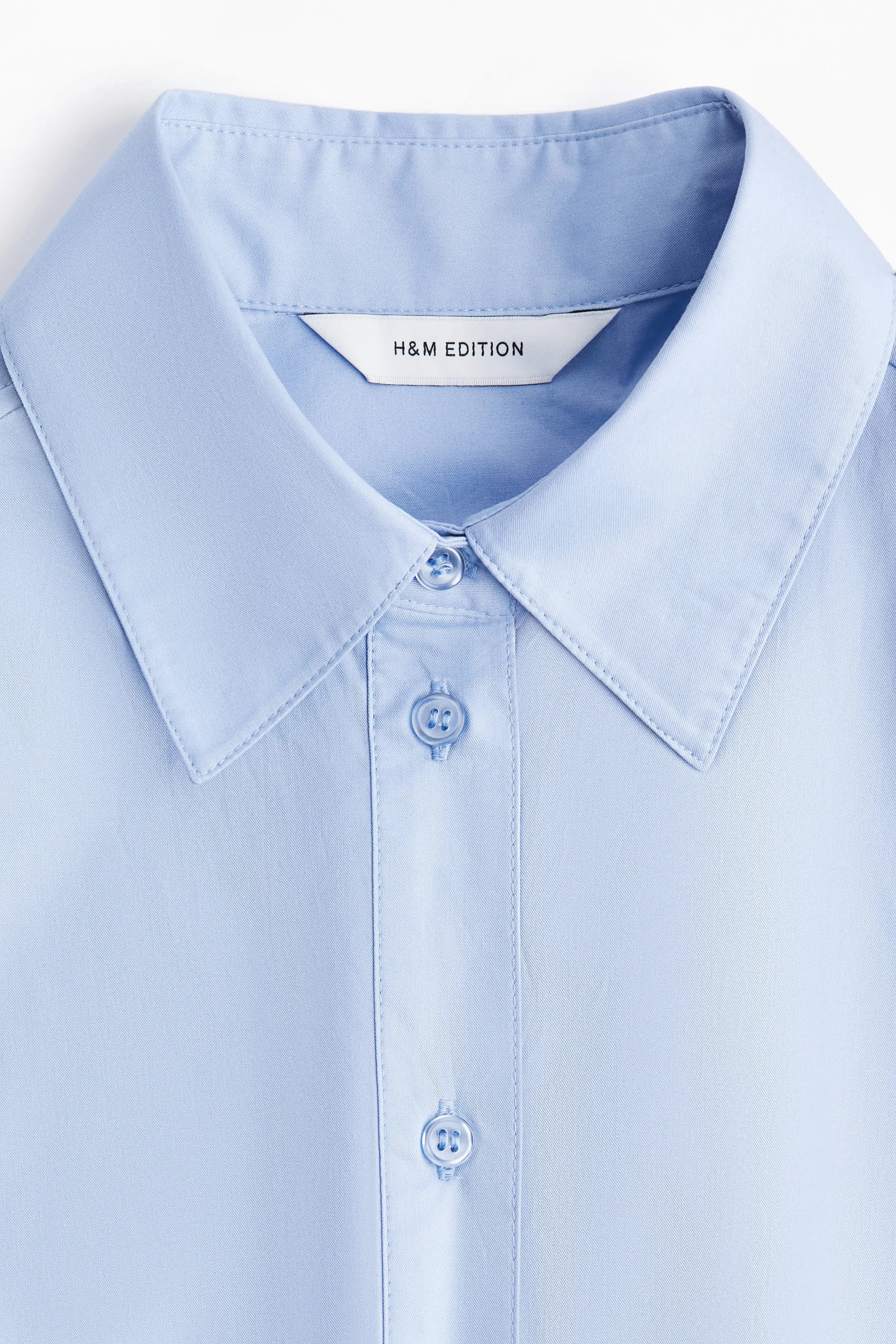 Robe chemise en coton - Bleu clair