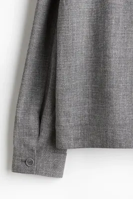 Veste-chemise Regular Fit - Gris chiné — photo 1