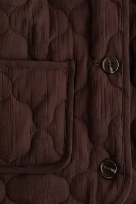 Veste sans manches matelassée - Marron foncé — photo 4