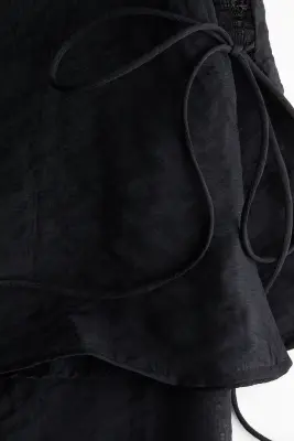 Pantalon avec jupe superposée - Noir — photo 4