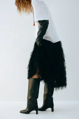 Bottes de hauteur genou - Noir — photo 2