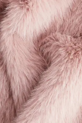 Veste courte en matière duveteuse - Rose clair — photo 4