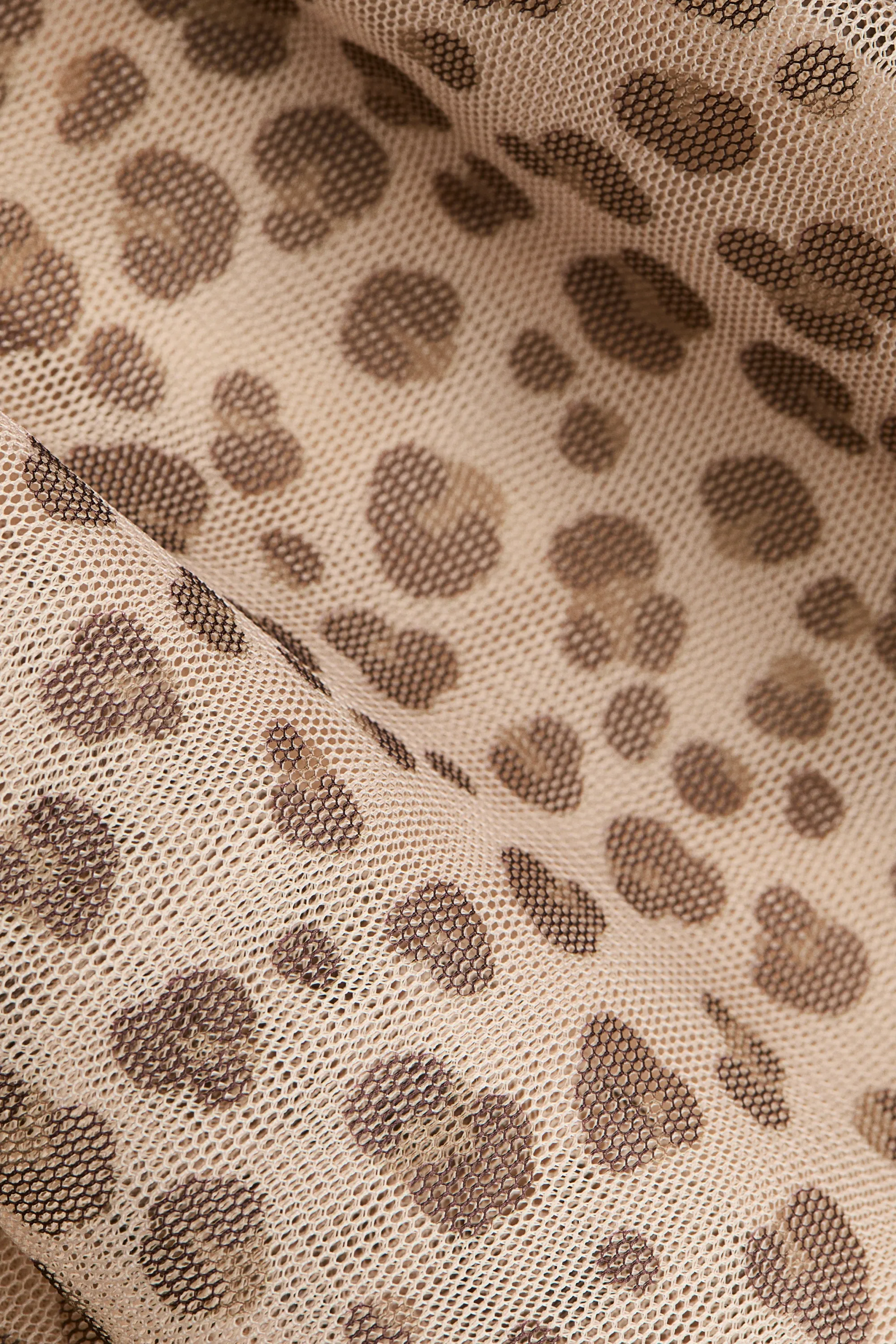 Jupe en tulle - Beige/imprimé léopard