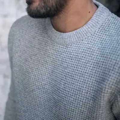 Pull origine gris clair — photo 2