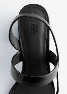 Sandales à talons épais et brides - Noir — photo 3