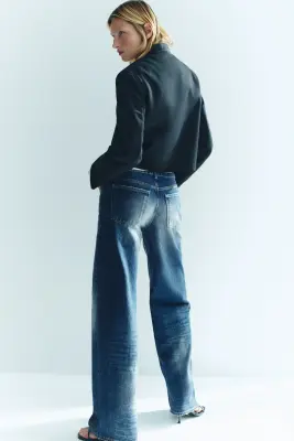 Tall Fit Wide Regular Waist Jeans - Bleu denim — photo 3