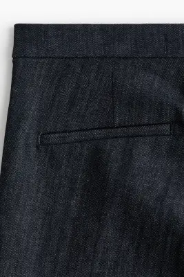 High Flared Jeans - Bleu denim foncé — photo 4