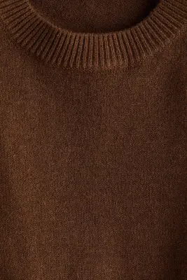 Pull à épaulettes - Marron foncé — photo 4