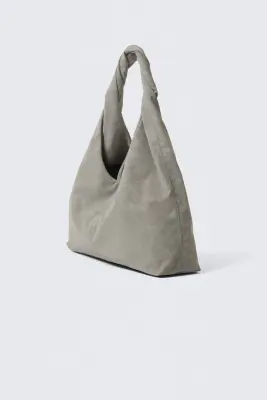 SAC PORTÉ ÉPAULE SOUPLE - Gris cendré — photo 1
