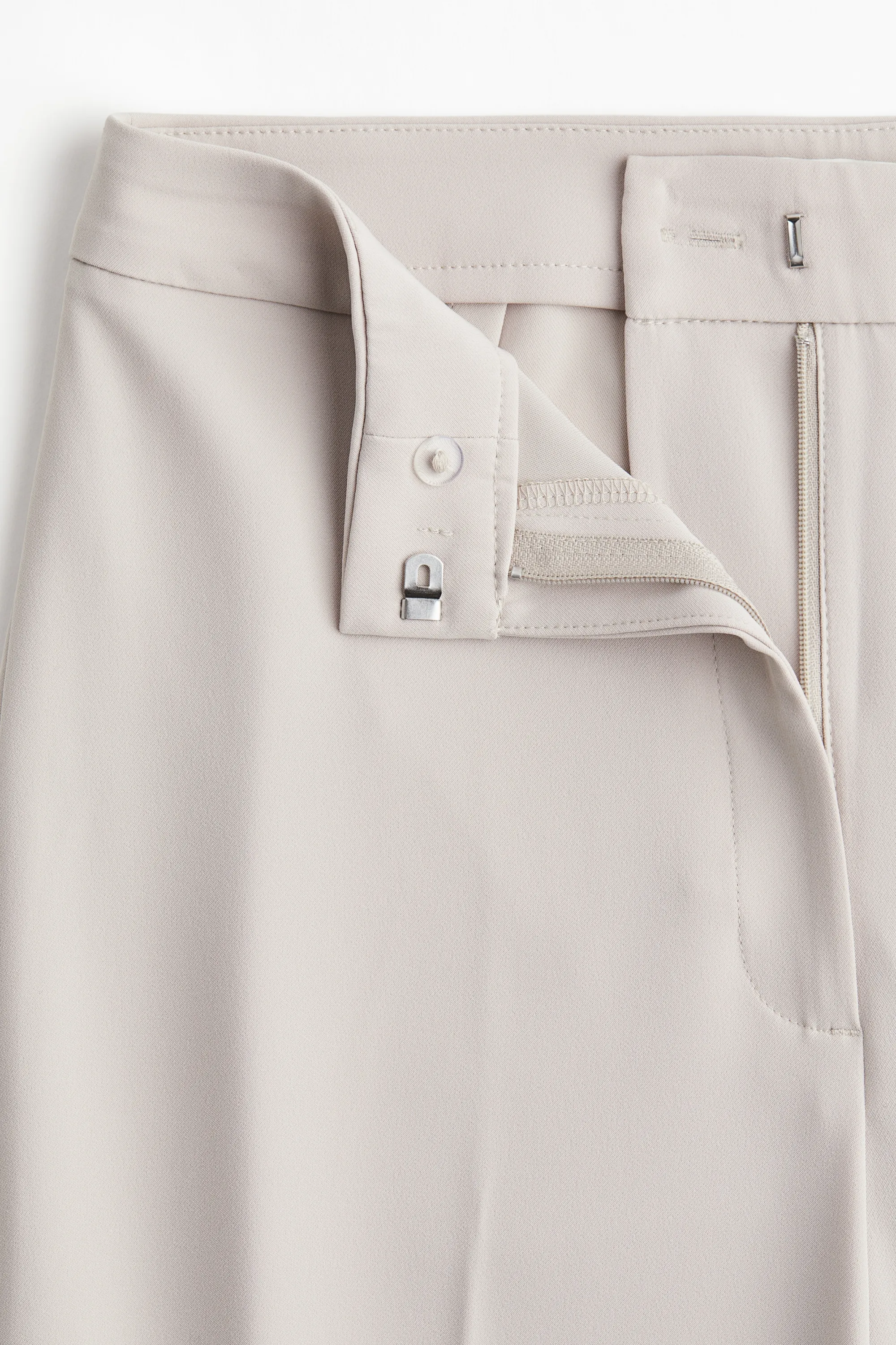 Pantalon large - Taupe clair