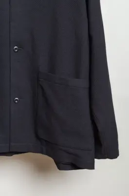 Roberto Collina – Knit LS Shirt – Navy — photo 3