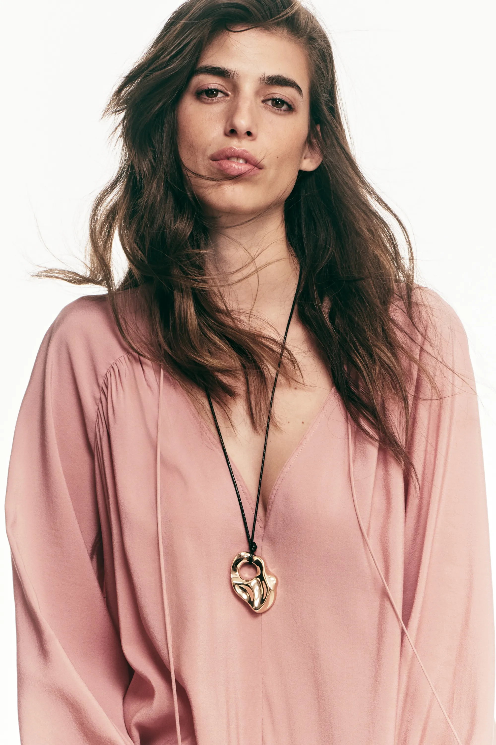 Robe tunique oversize - Rose ancien