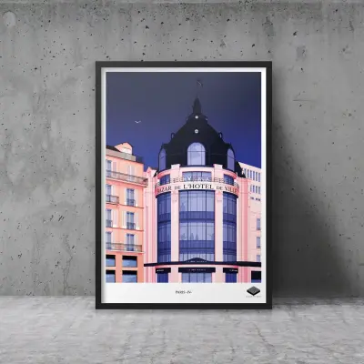 Affiche A3 - Paris IV - Bazar de l'Hôtel de Ville – Around The Block