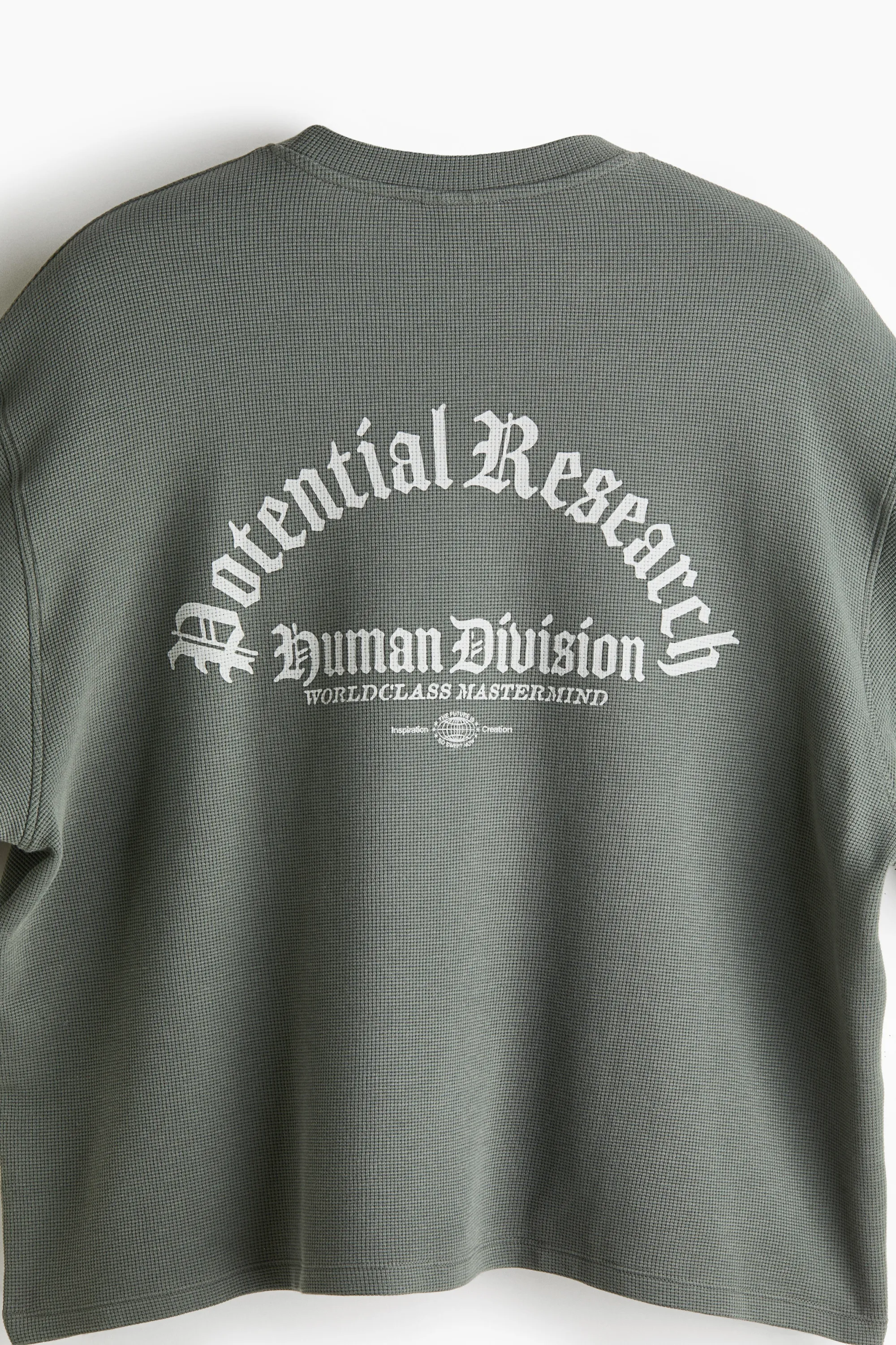 T-shirt Oversized Fit à manches superposées - Gris foncé/Human Division