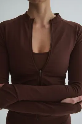 Veste de sport Seamless DryMove™ - Marron — photo 1