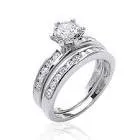 Bague double cz 1125310