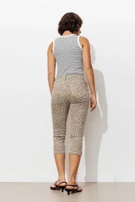 Pantalon Capri léopard Femme — photo 4