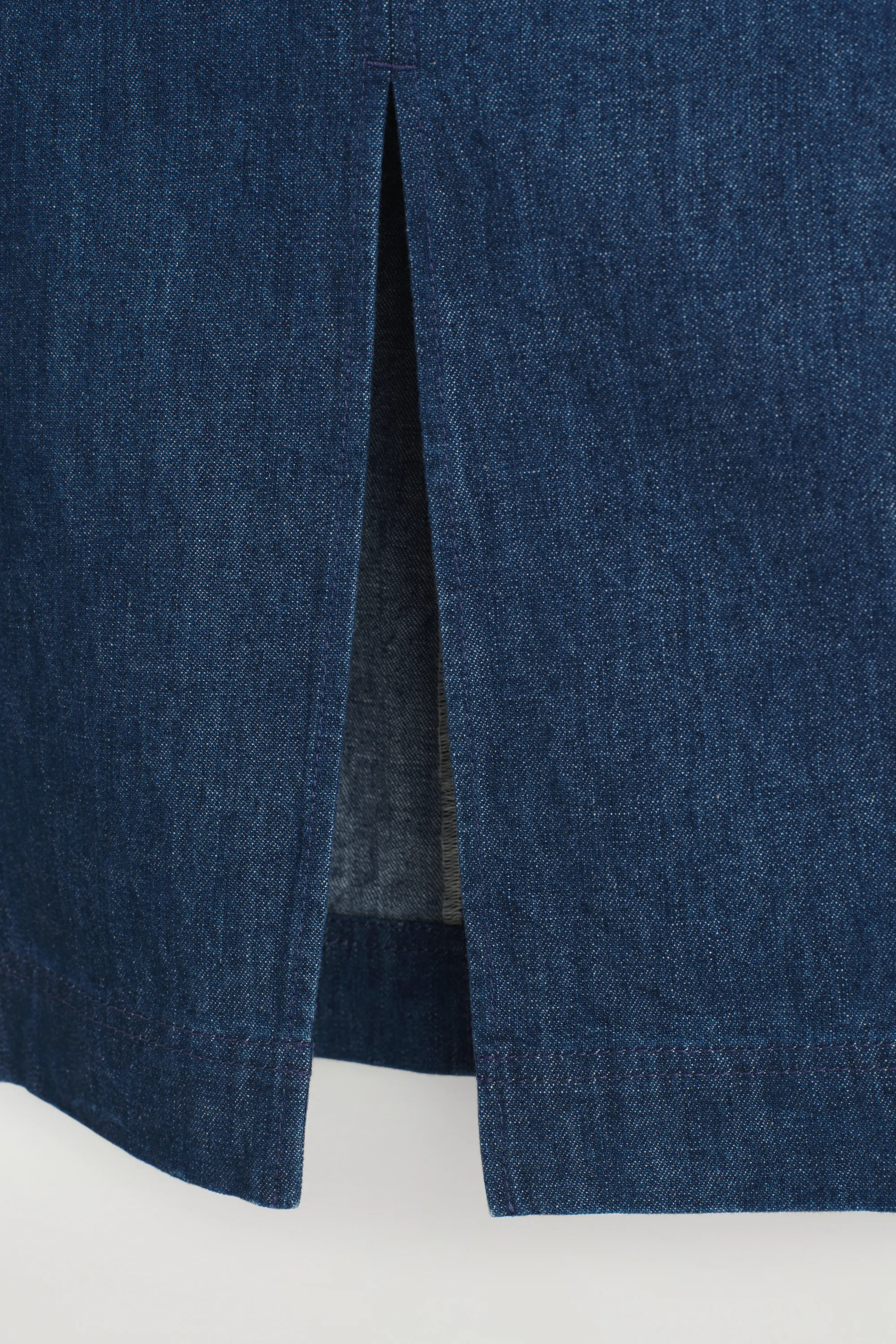 JUPE CRAYON EN DENIM - BLEU FONCÉ
