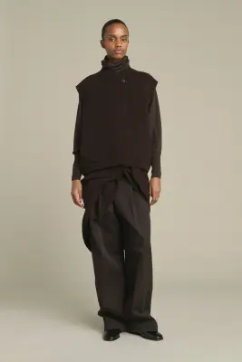 BLOUSON ADELINE MARRON FONCÉ — photo 1