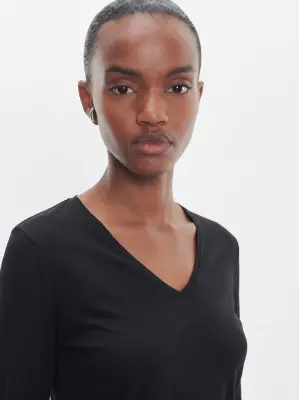T-shirt en coton et cachemire — photo 3