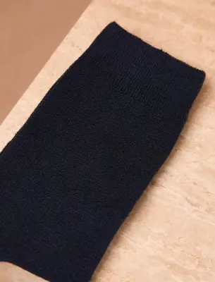 Chaussettes nid d'abeille - Navy — photo 3