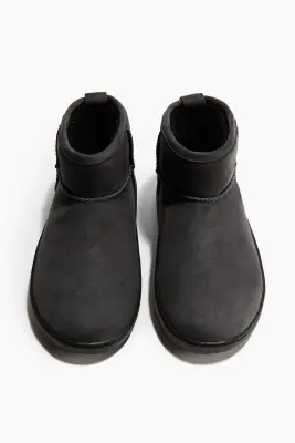 Bottines chaudement doublées - Gris foncé — photo 3