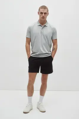 T-shirt de tennis Regular Fit DryMove™ - Gris clair chiné — photo 1