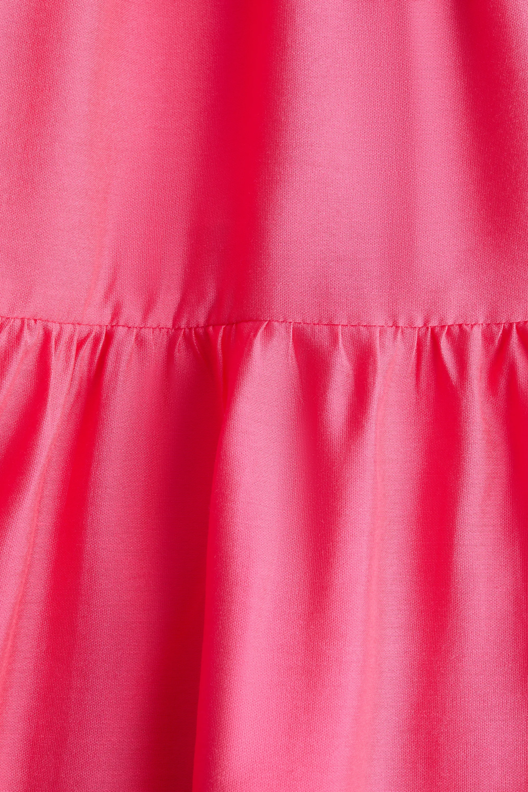 Robe maxi à étages - Rose vif