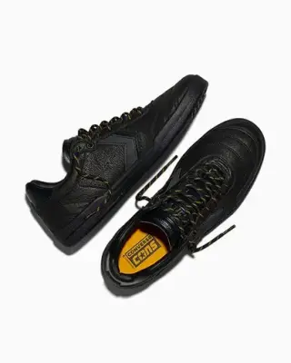 Chaussure Converse Cons Lopez Pro 2  leather – black/black/yellow — photo 4