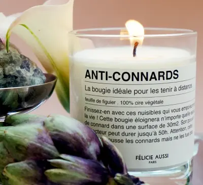 Bougie Anti-Connards - Feuille de figuier - Félicie Aussi — photo 1