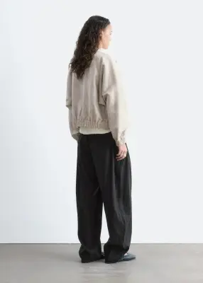 Veste en lin mélangé - Beige — photo 5