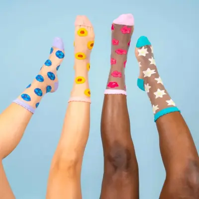 Chaussettes transparentes Lys Coucou Suzette — photo 4