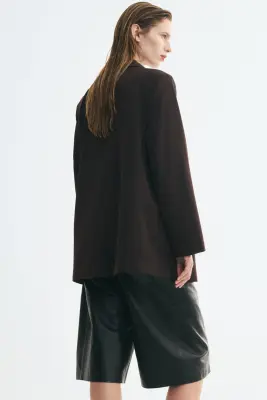 Blazer oversize - Marron foncé — photo 4