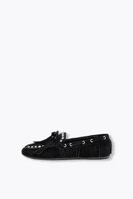 Mocassins en cuir à strass — photo 3
