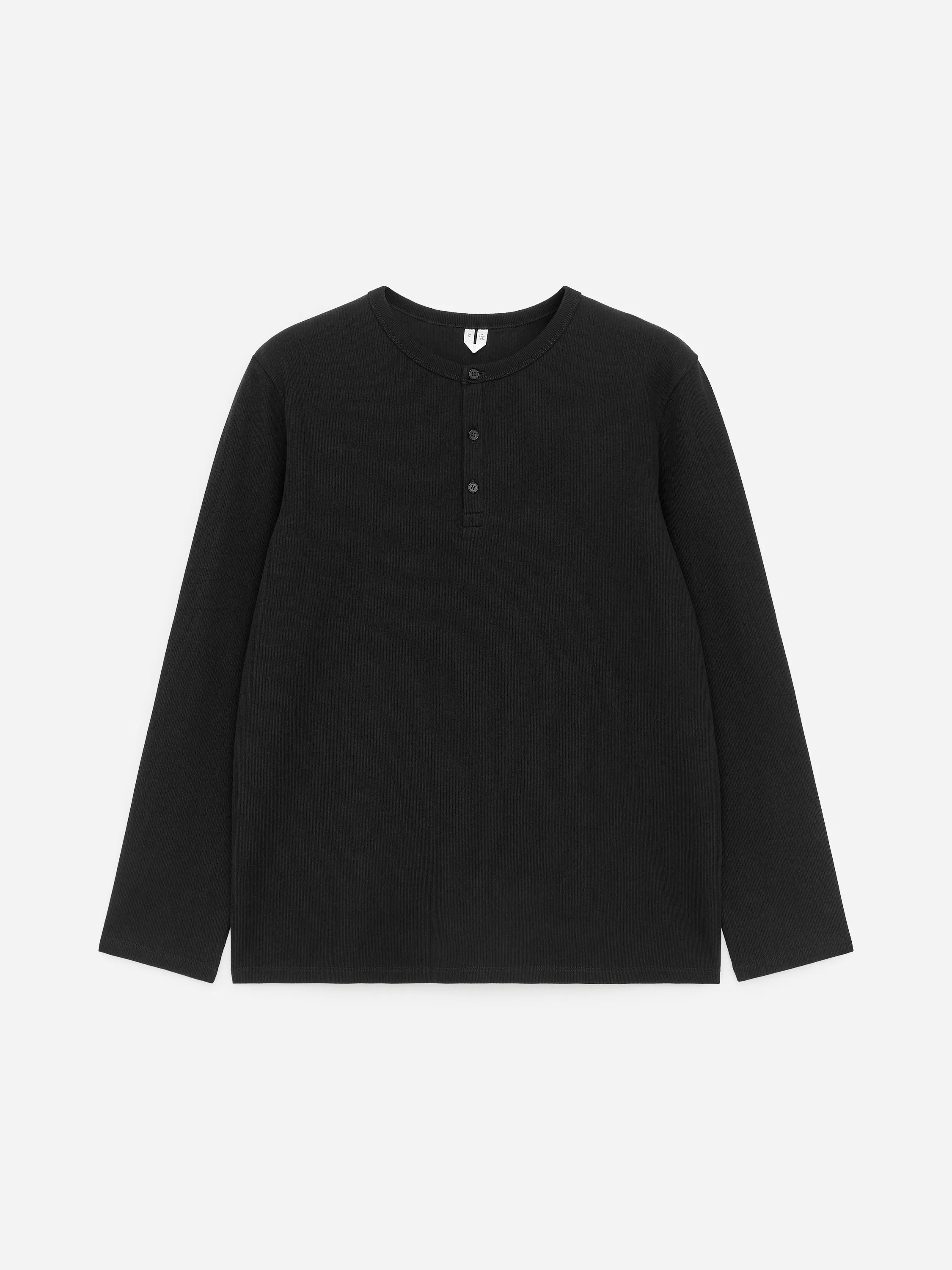 Chemise à col tunisien - Noir