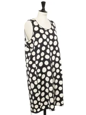 Robe iconique par Phoebe Philo noir à pois blanc sans manche Prix boutique 1800€ Taille 42 — photo 3