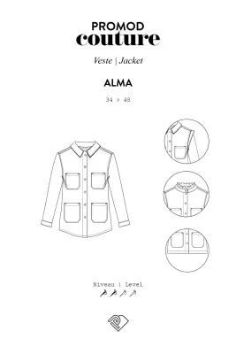 Patron pdf veste femme ALMA — photo 2