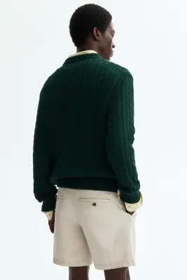 Short chino Regular Fit en coton - Beige clair — photo 4